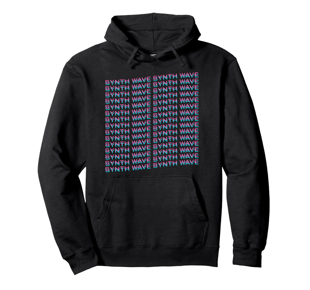 Synthwave Synthwave Wave Form Hoodie - Minimalist Print Men Women - T-Shirt, Sweatshirt, Hoodie