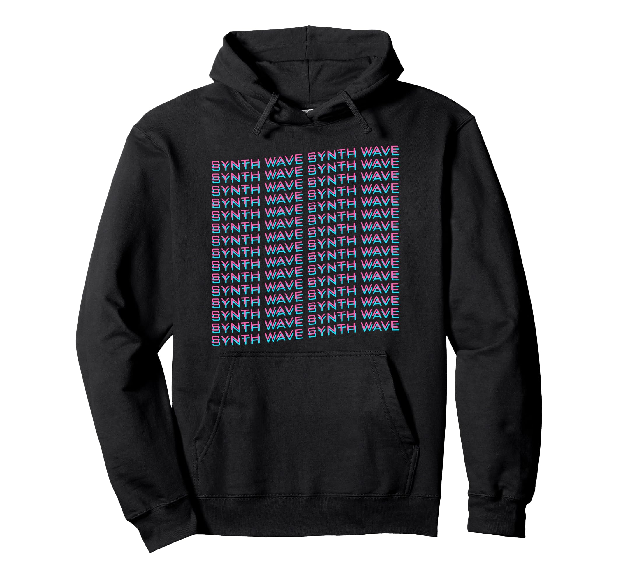 Synthwave Synthwave Wave Form Hoodie - Minimalist Print Men Women - T-Shirt, Sweatshirt, Hoodie