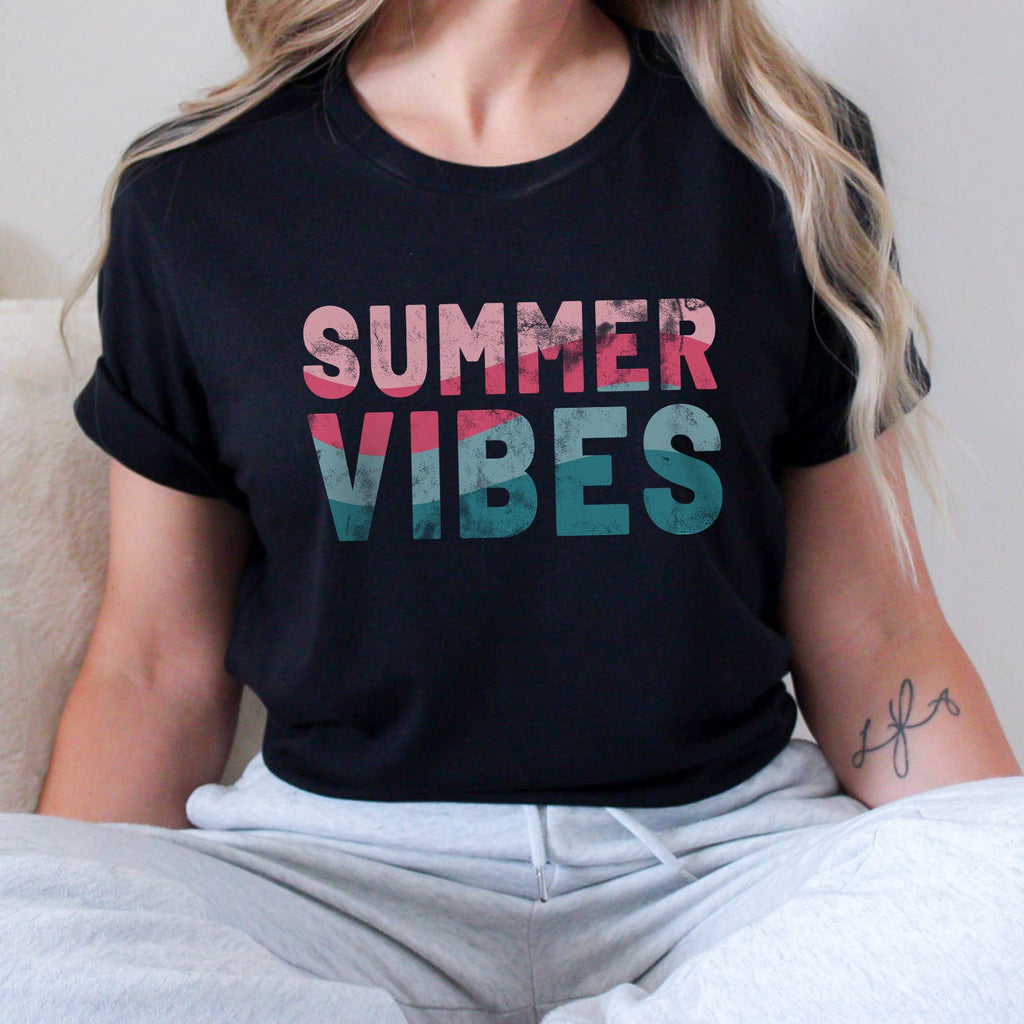 Summer Vibes Beach Sizes XS-2XL - Adult & Kids T-Shirts, Sweatshirts & Hoodies apparel design preview 1