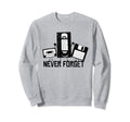 Funny Cassette Vhs Tape Floppy Sweatshirt - Minimalist Print for Adults - T-Shirt, Sweatshirt, Hoodie