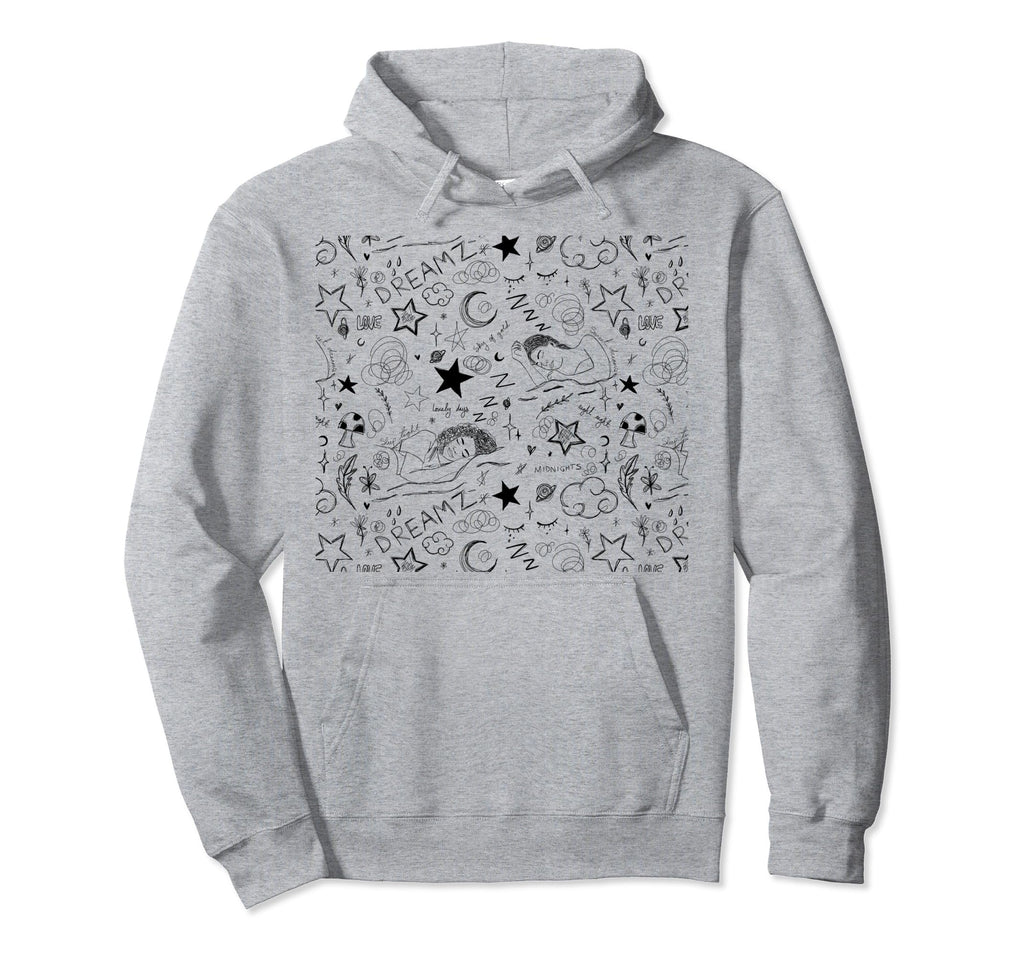 Aesthetic Minimalist Drawing Female Hoodie - Custom Art Print for Adults - T-Shirt, Sweatshirt, Hoodie