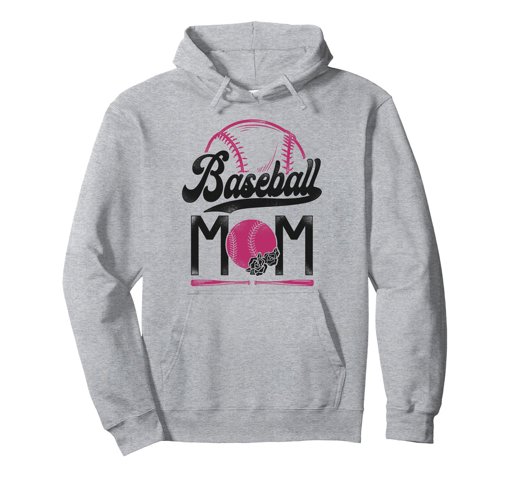 Baseball Fan Mom Mother Baseball Mom Hoodie - Streetwear Style for Adults - T-Shirt, Sweatshirt, Hoodie