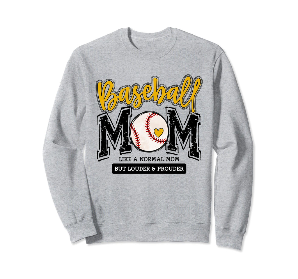 Baseball Mom Yellow Varsity Sweatshirt - Fun Novelty Design Unisex - T-Shirt, Sweatshirt, Hoodie
