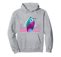 Wise Bird Synthwave Aesthetics Owl Hoodie - Streetwear Style for Adults - T-Shirt, Sweatshirt, Hoodie