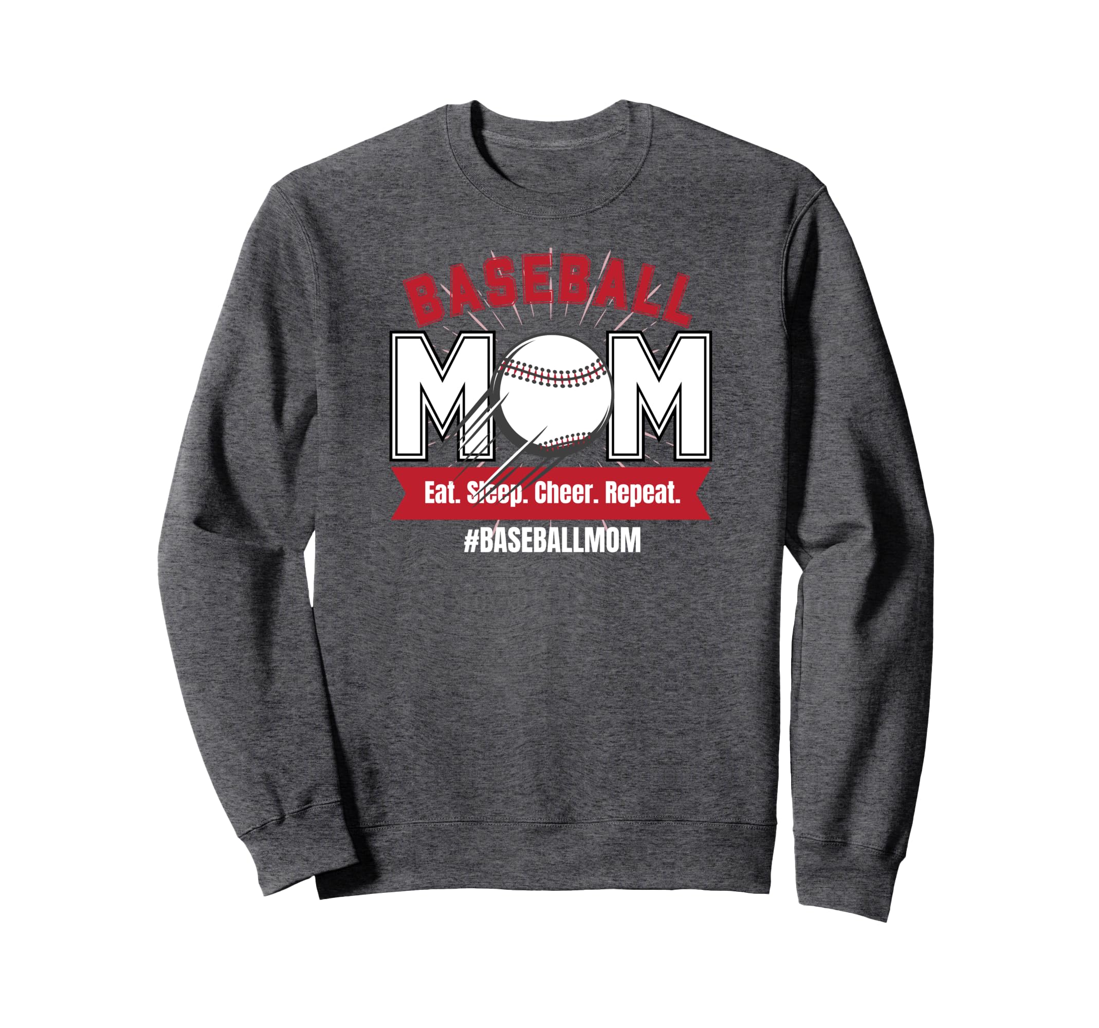 Baseball Mom Game Day Proud Sweatshirt - Aesthetic Graphic for Adults - T-Shirt, Sweatshirt, Hoodie