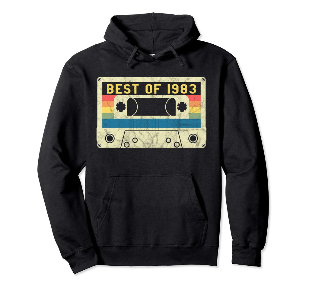 38 Years Gift Best 1983 80S Cassette Hoodie - Fun Novelty Design Men Women - T-Shirt, Sweatshirt, Hoodie