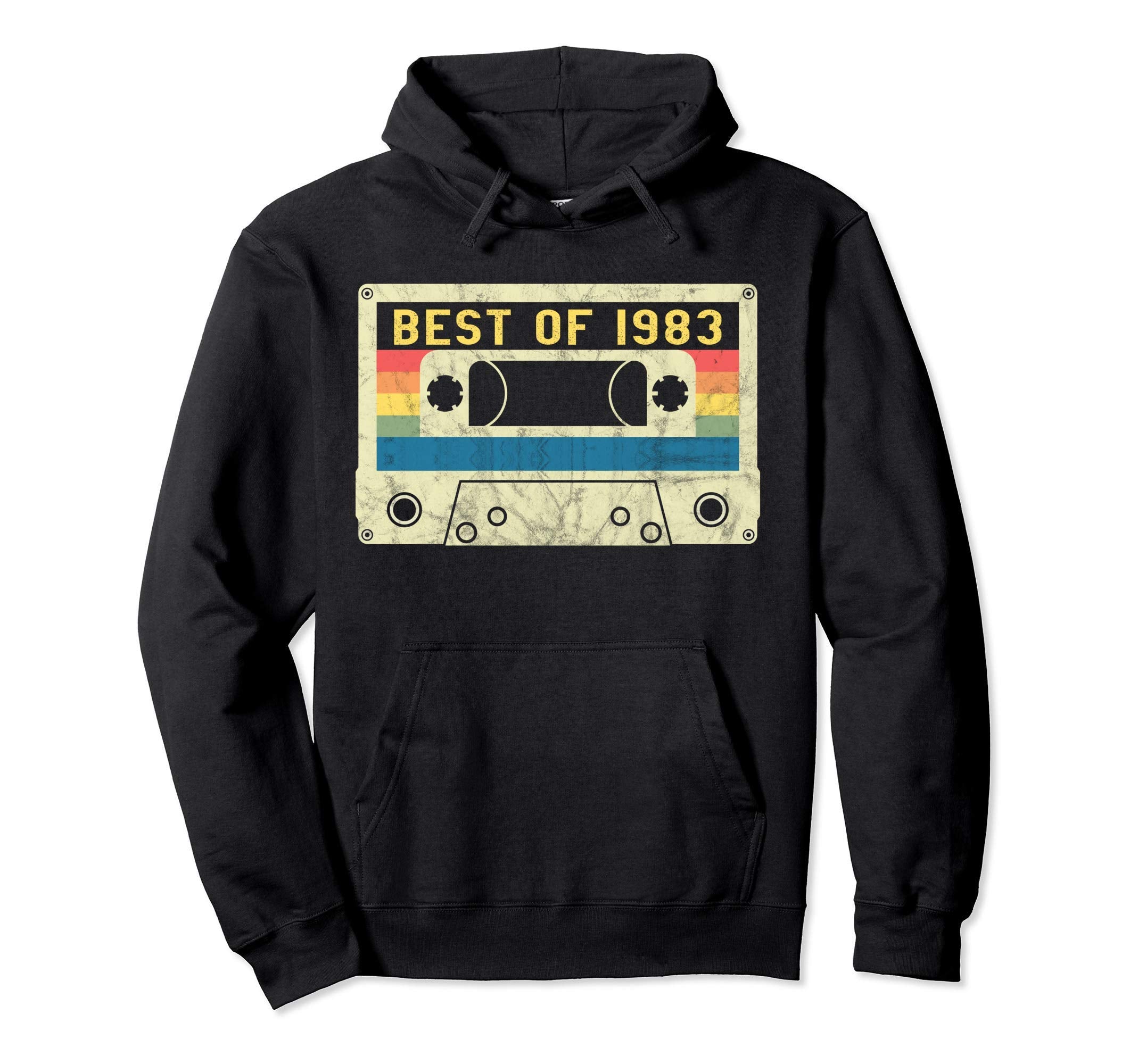 38 Years Gift Best 1983 80S Cassette Hoodie - Fun Novelty Design Men Women - T-Shirt, Sweatshirt, Hoodie