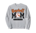 Baseball Mom Orange Varsity Sweatshirt - Novelty Apparel Men Women - T-Shirt, Sweatshirt, Hoodie