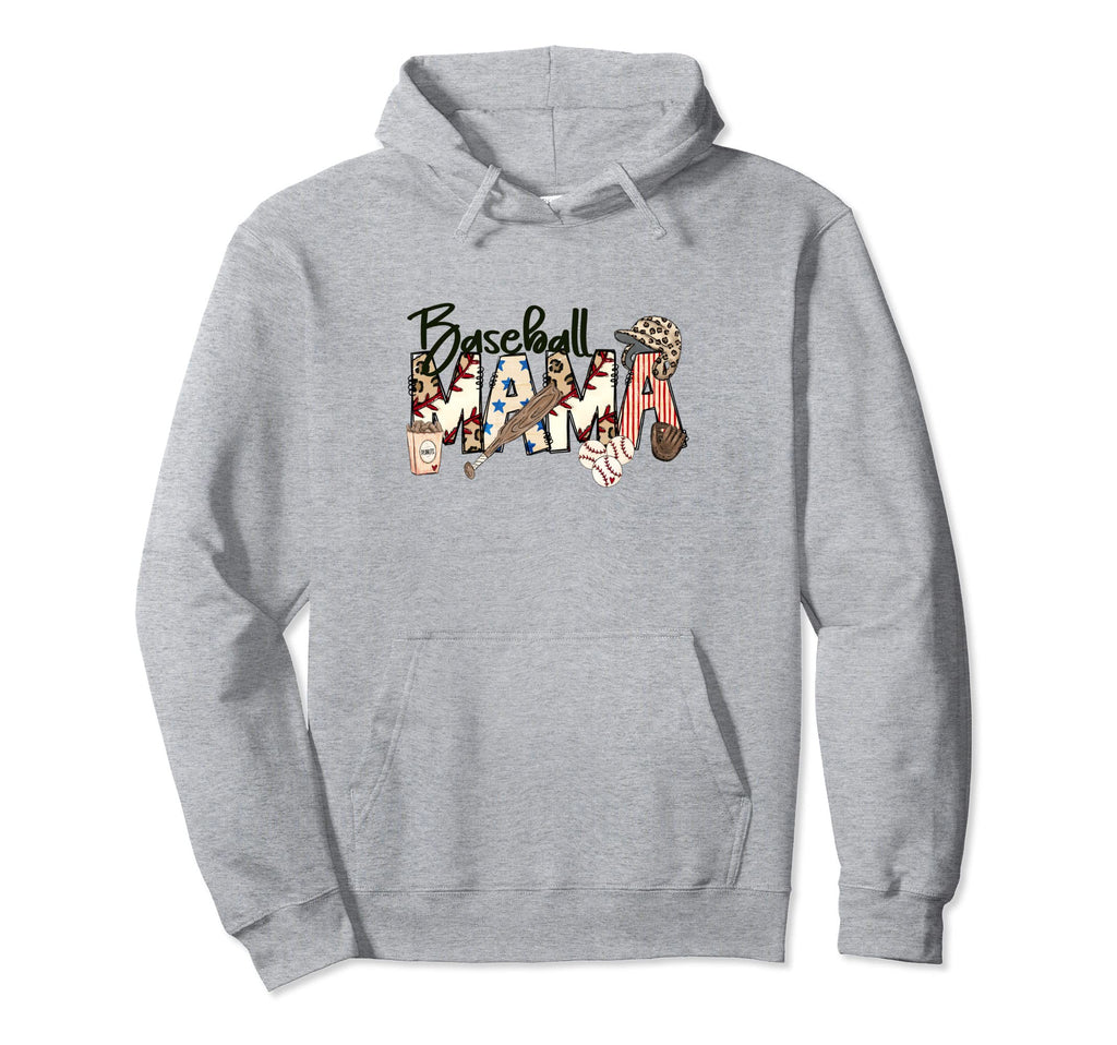 Baseball Mama Funny Mom Mother Day Hoodie - Casual Everyday Wear for Adults - T-Shirt, Sweatshirt, Hoodie