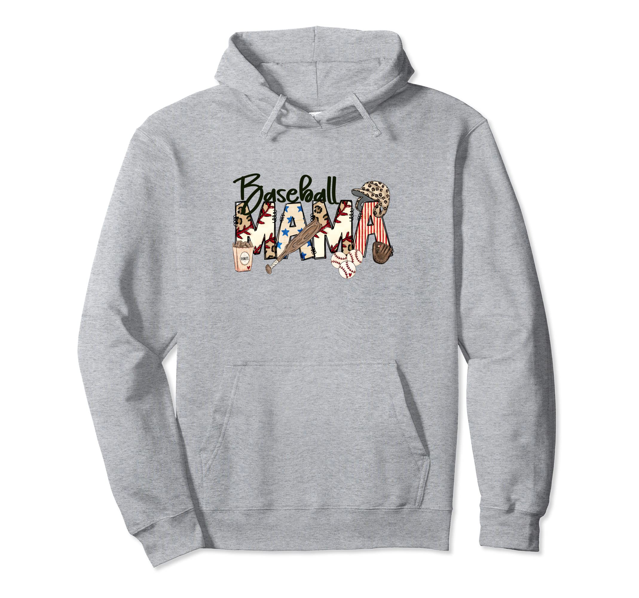 Baseball Mama Funny Mom Mother Day Hoodie - Casual Everyday Wear for Adults - T-Shirt, Sweatshirt, Hoodie