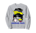 Colombia Baseball Mom Messy Bun Sweatshirt - Minimalist Print Unisex - T-Shirt, Sweatshirt, Hoodie
