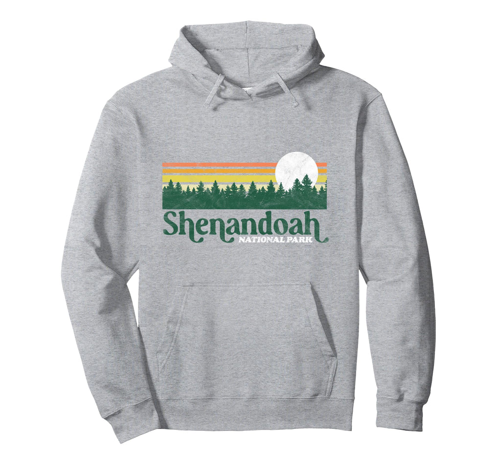 Shenandoah National Park Distressed 80S Hoodie - Minimalist Print Unisex - T-Shirt, Sweatshirt, Hoodie