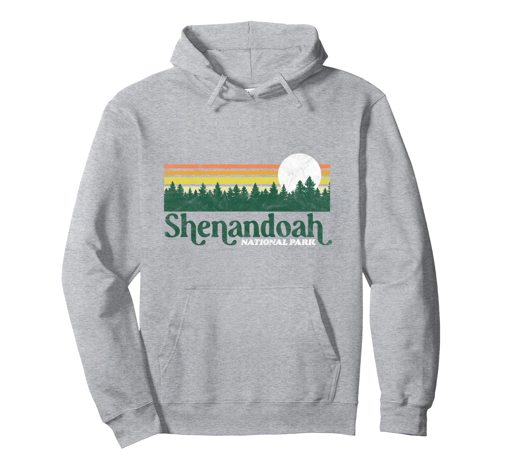 Shenandoah National Park Distressed 80S Hoodie - Minimalist Print Unisex - T-Shirt, Sweatshirt, Hoodie