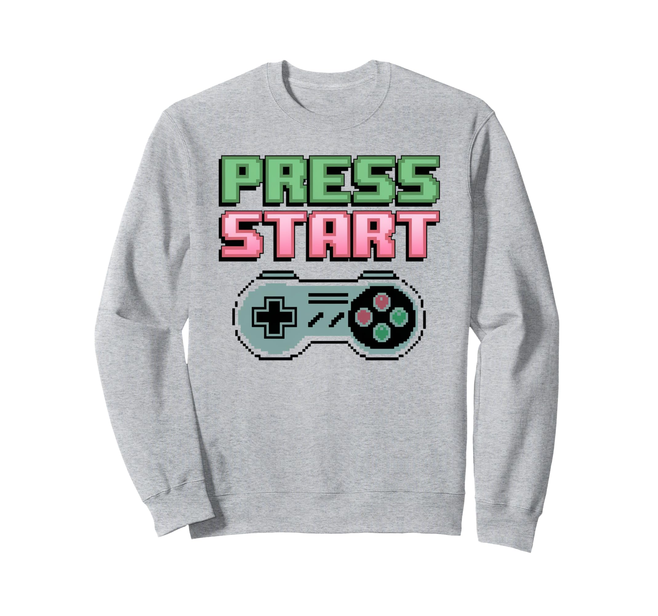 Gaming Press Start Gaming Sweatshirt - Casual Everyday Wear Men Women - T-Shirt, Sweatshirt, Hoodie