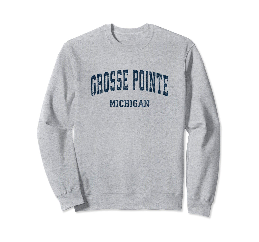 Grosse Pointe Michigan Mi Varsity Sweatshirt - Custom Art Print for Adults - T-Shirt, Sweatshirt, Hoodie