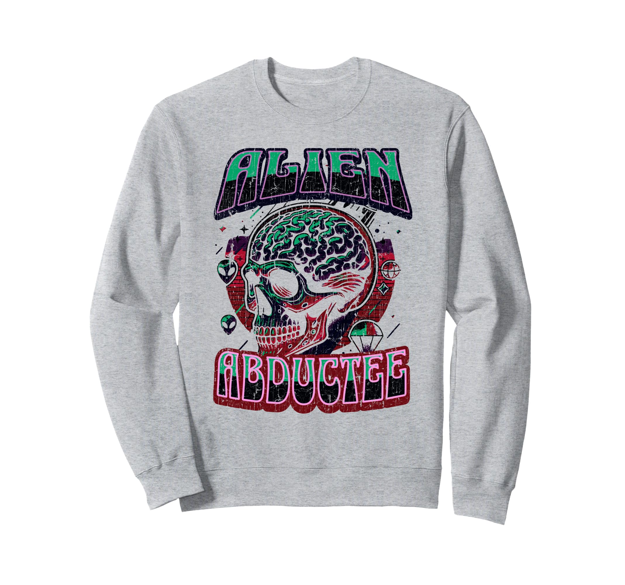 Alien Abductee Alien Head Sweatshirt - Casual Everyday Wear Unisex - T-Shirt, Sweatshirt, Hoodie