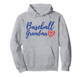 Baseball Grandma Heart Matching Hoodie - Casual Everyday Wear for Adults - T-Shirt, Sweatshirt, Hoodie