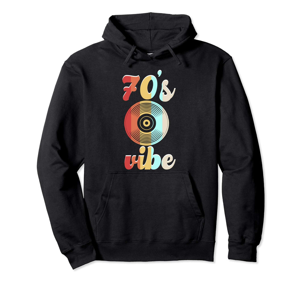 70S Vibe Seventies Child Vinyl Record Hoodie - Novelty Apparel for Adults - T-Shirt, Sweatshirt, Hoodie