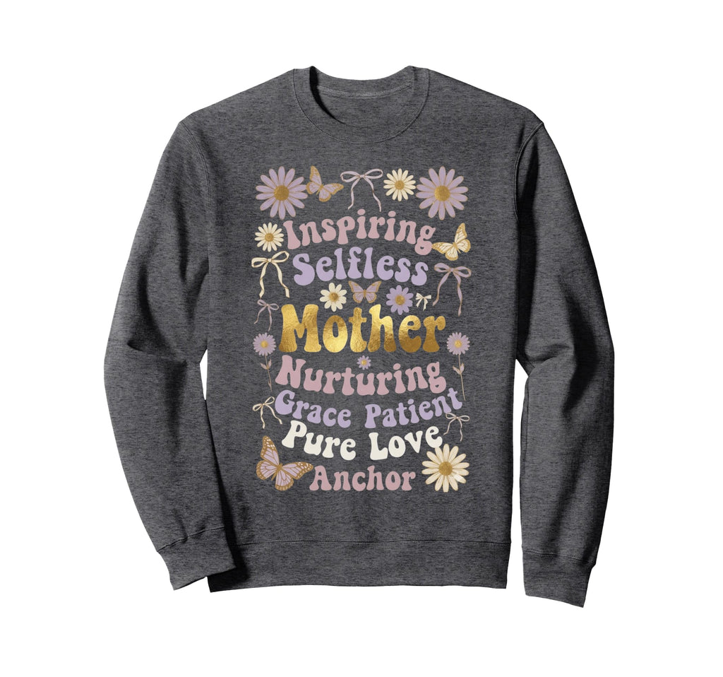 Boho Inspiring Selfless Mother Flower Sweatshirt - Trendy Graphic Unisex - T-Shirt, Sweatshirt, Hoodie