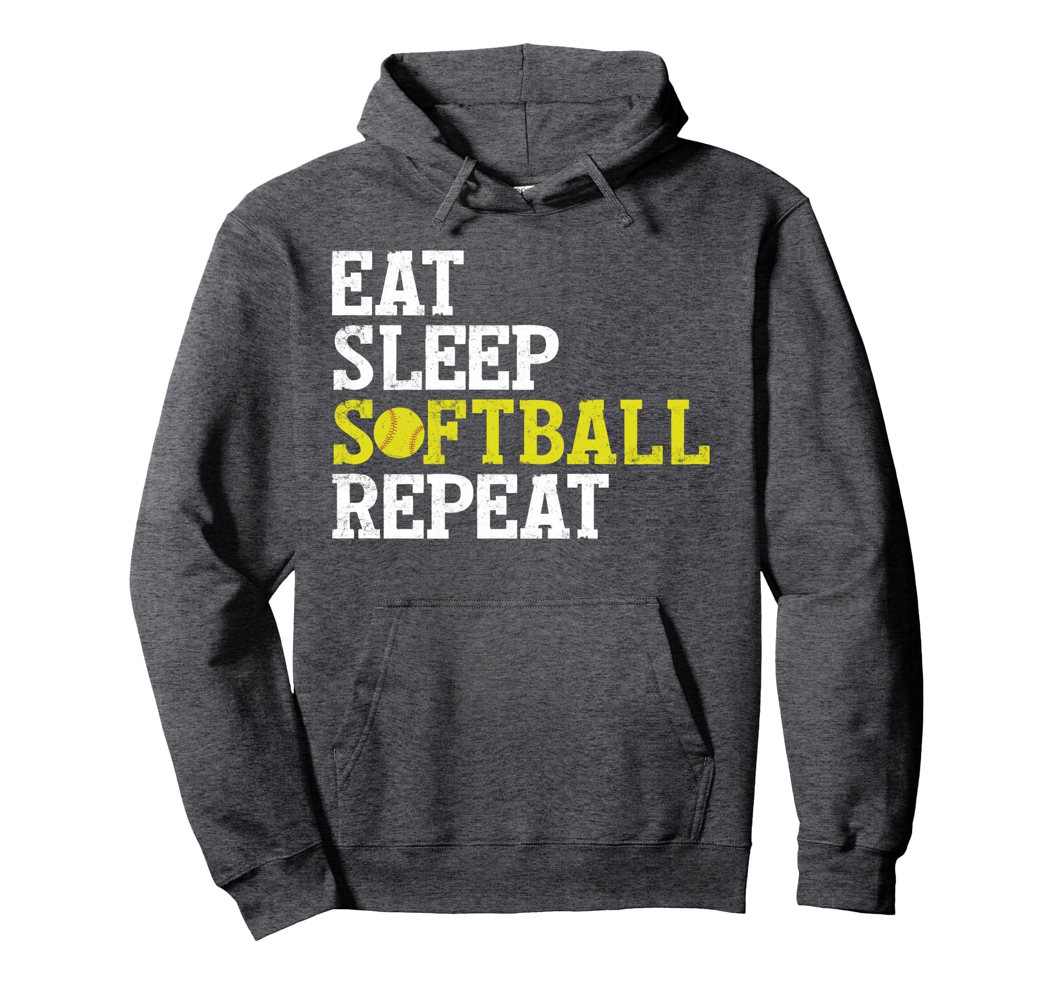 Eat Sleep Softball Repeat Gift Hoodie - Streetwear Style Men Women - T-Shirt, Sweatshirt, Hoodie