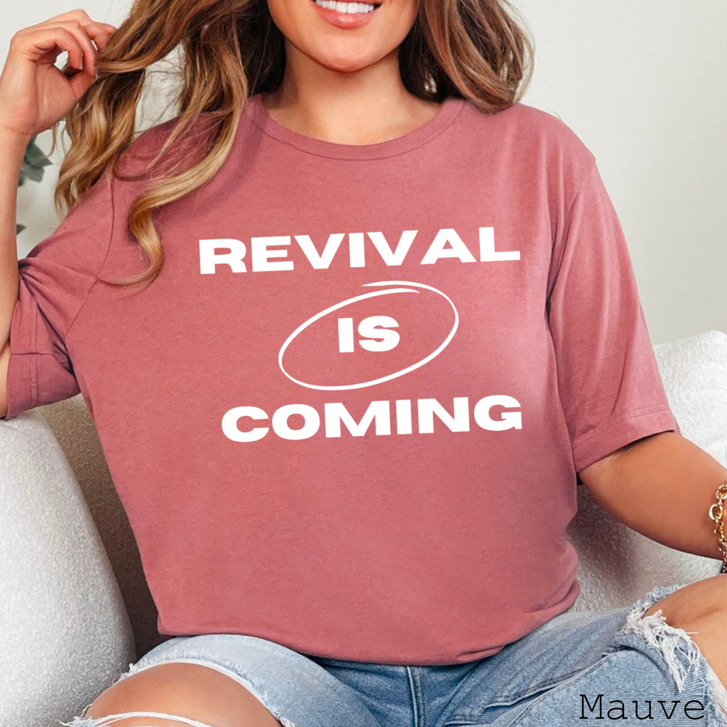 Revival Is Coming Graphic Christian Bella Canvas - Adult & Kids T-Shirts, Sweatshirts & Hoodies apparel design preview 1
