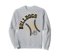 Bulldogs Baseball Gold Sweatshirt - Casual Everyday Wear for Adults - T-Shirt, Sweatshirt, Hoodie