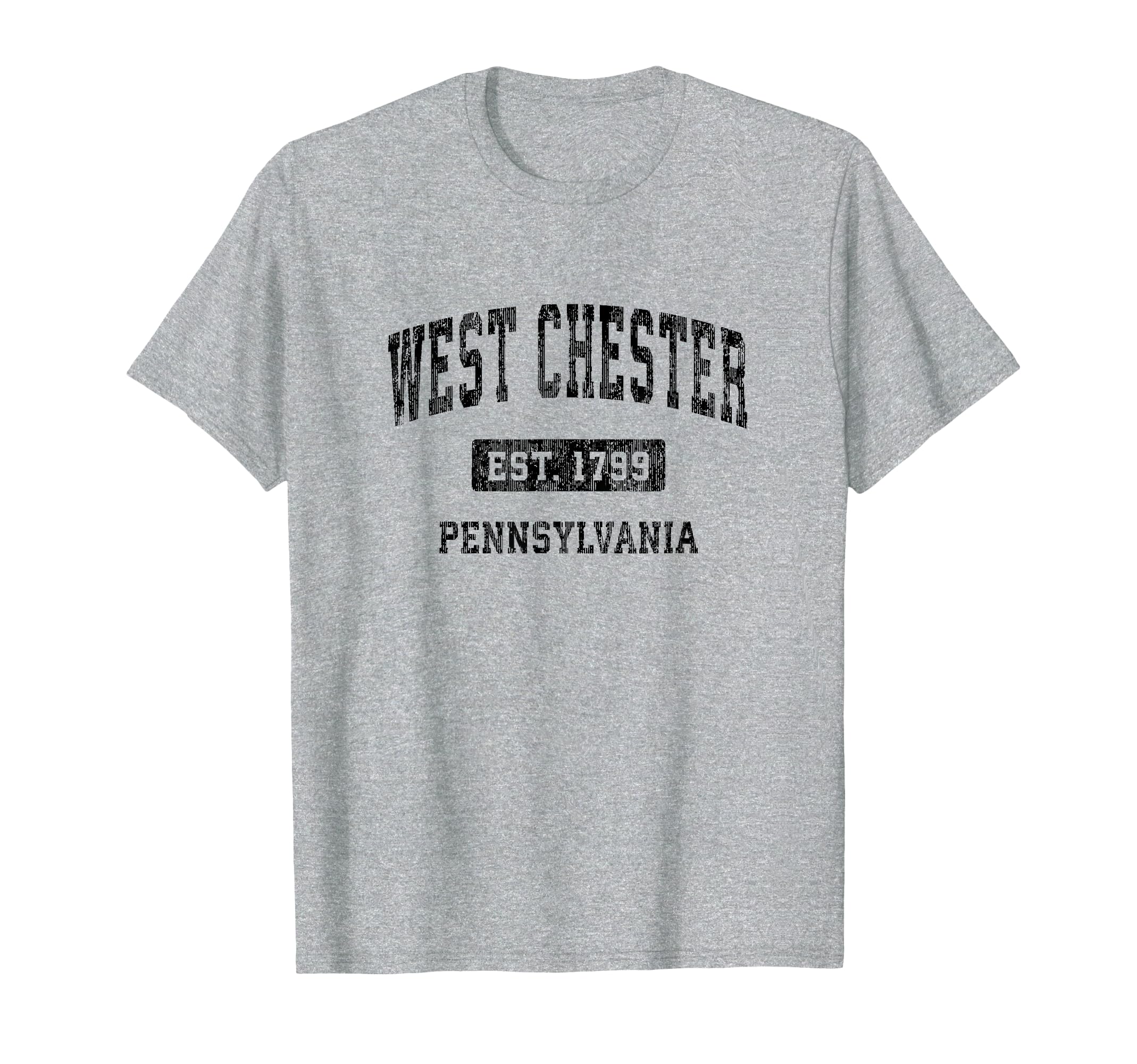 West Chester Pennsylvania Pa Sports Black T-Shirt - Trendy Graphic Unisex - T-Shirt, Sweatshirt, Hoodie