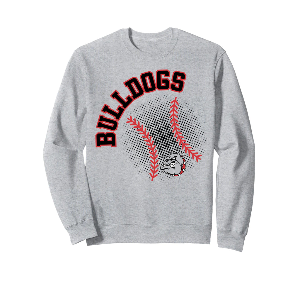Bulldogs Baseball Red Bulldogs School Sweatshirt - Novelty Apparel Unisex - T-Shirt, Sweatshirt, Hoodie