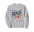 Photographer Oh Snap Funny Camera Sweatshirt - Novelty Apparel Men Women - T-Shirt, Sweatshirt, Hoodie