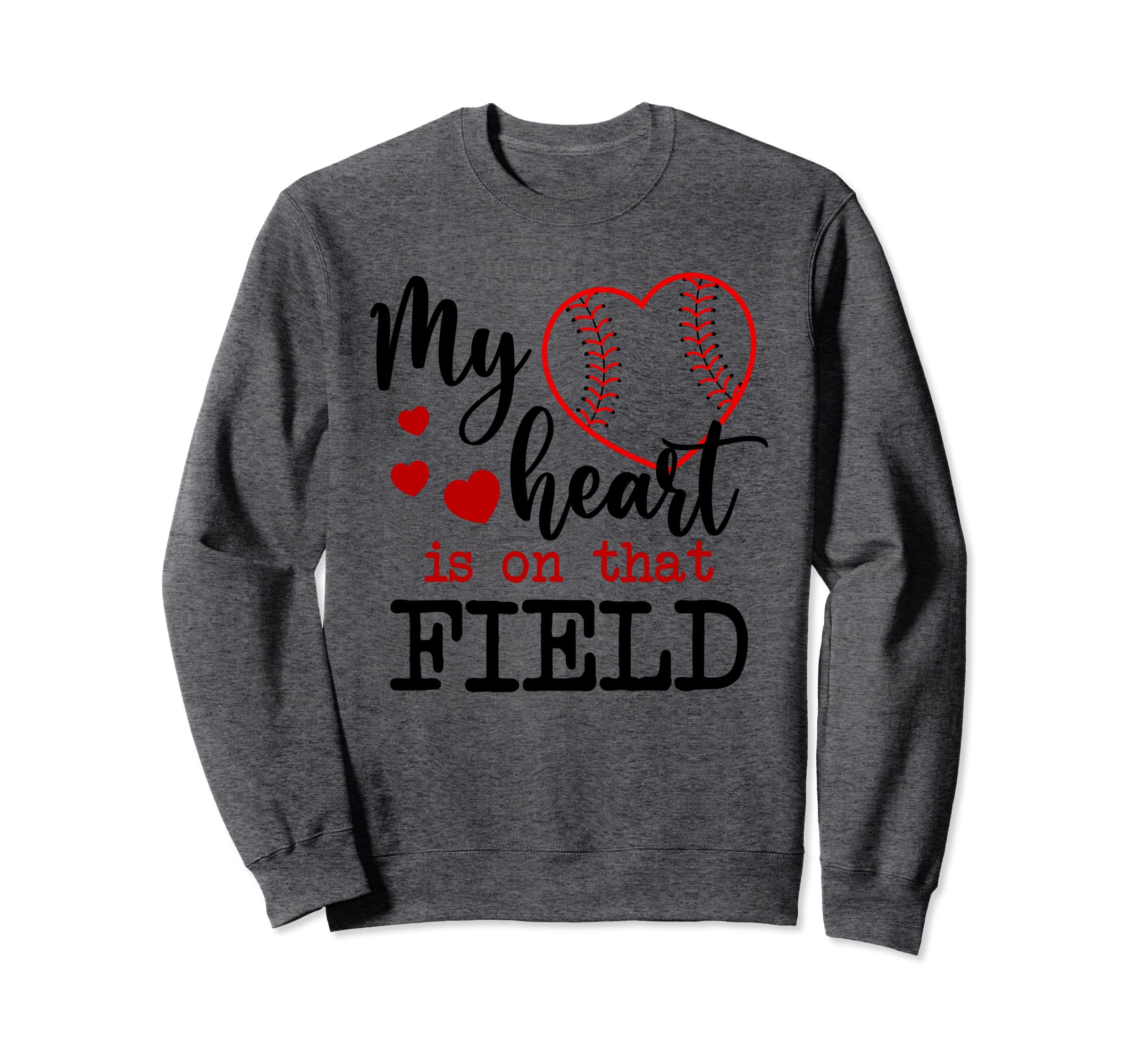 My Heart Is That Field Ballpark T Sweatshirt - Unique Graphic Men Women - T-Shirt, Sweatshirt, Hoodie
