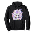 Glitch Mushroom Trippy Techno Rave Party Hoodie - Graphic Print for Adults - T-Shirt, Sweatshirt, Hoodie