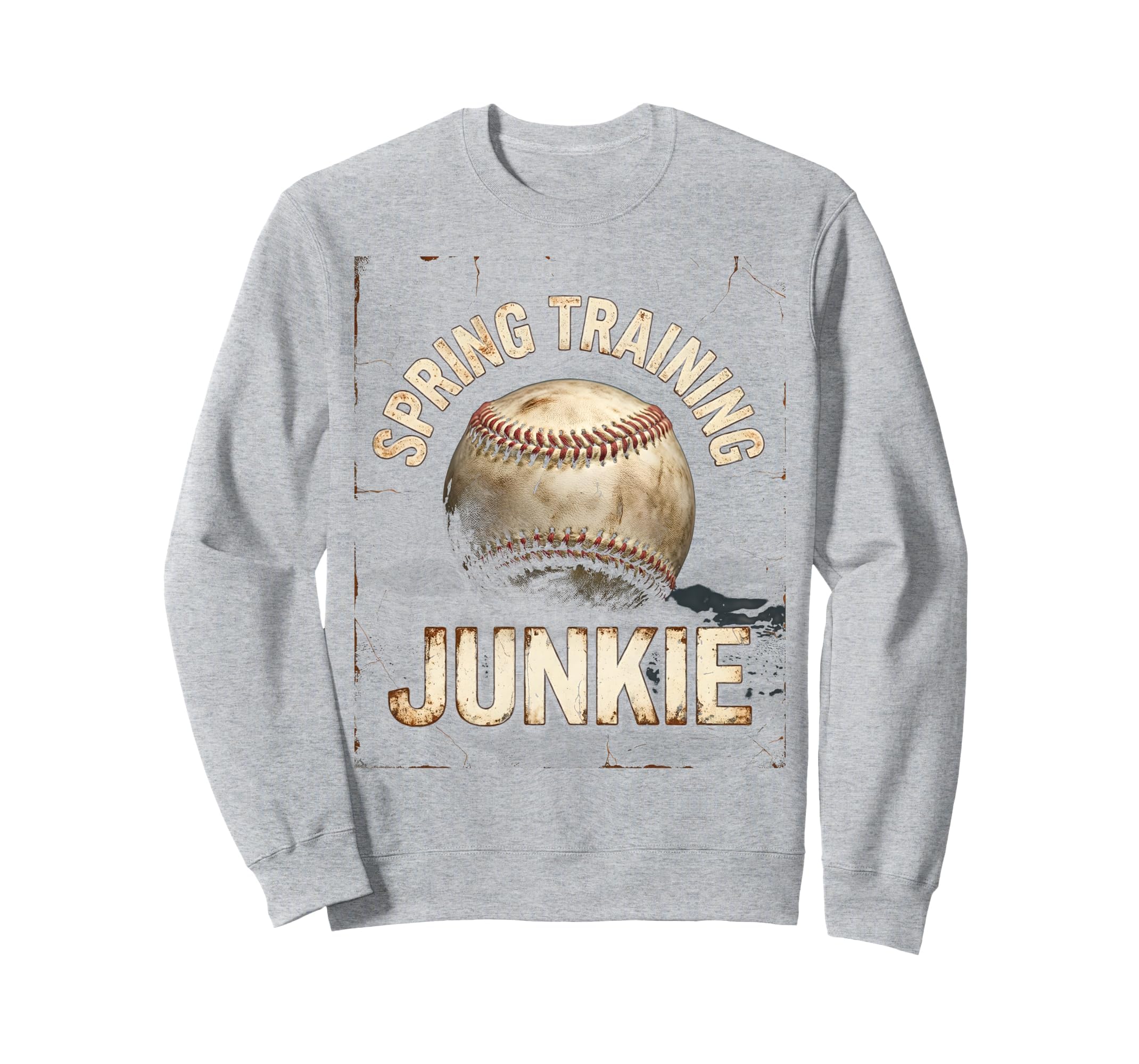 Spring Training Junkie Baseball Sweatshirt - Aesthetic Graphic for Adults - T-Shirt, Sweatshirt, Hoodie