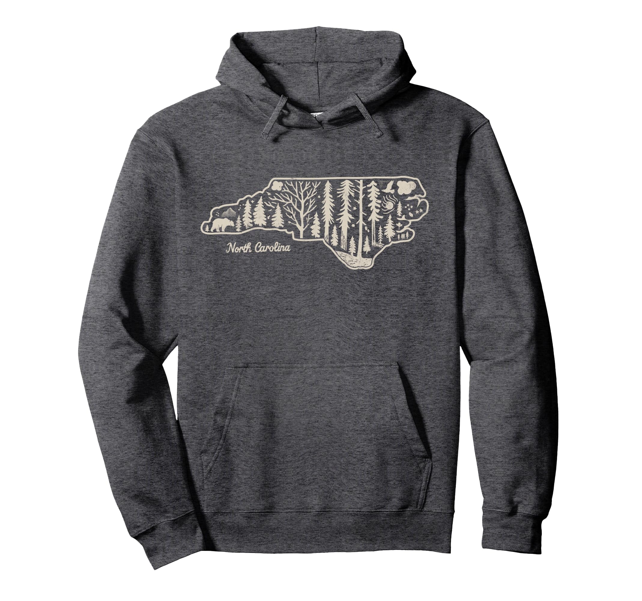 North Carolina Usa Outdoor Hoodie - Aesthetic Graphic Unisex - T-Shirt, Sweatshirt, Hoodie