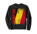 Belgium Flag Distressed Belgium Sweatshirt - Minimalist Print Unisex - T-Shirt, Sweatshirt, Hoodie