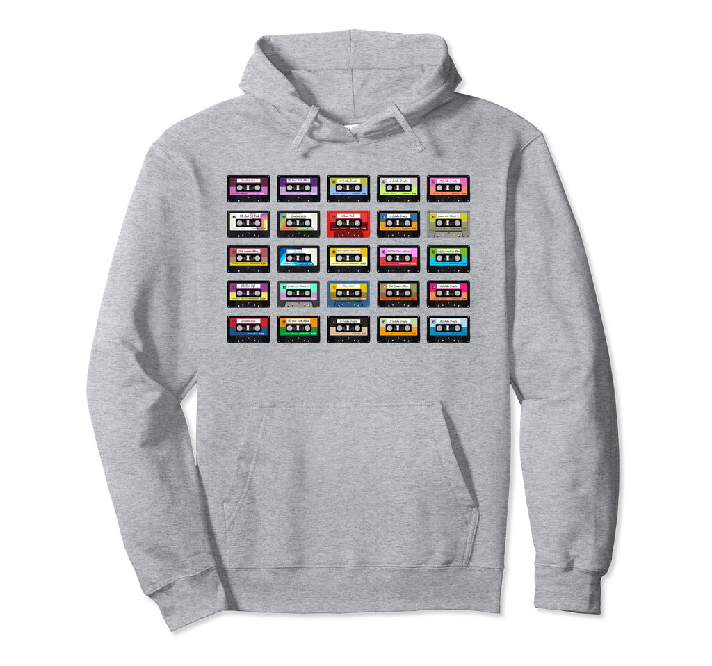 80S Rock Cassettes Rock Cassettes Tapes Hoodie - Minimalist Print Unisex - T-Shirt, Sweatshirt, Hoodie
