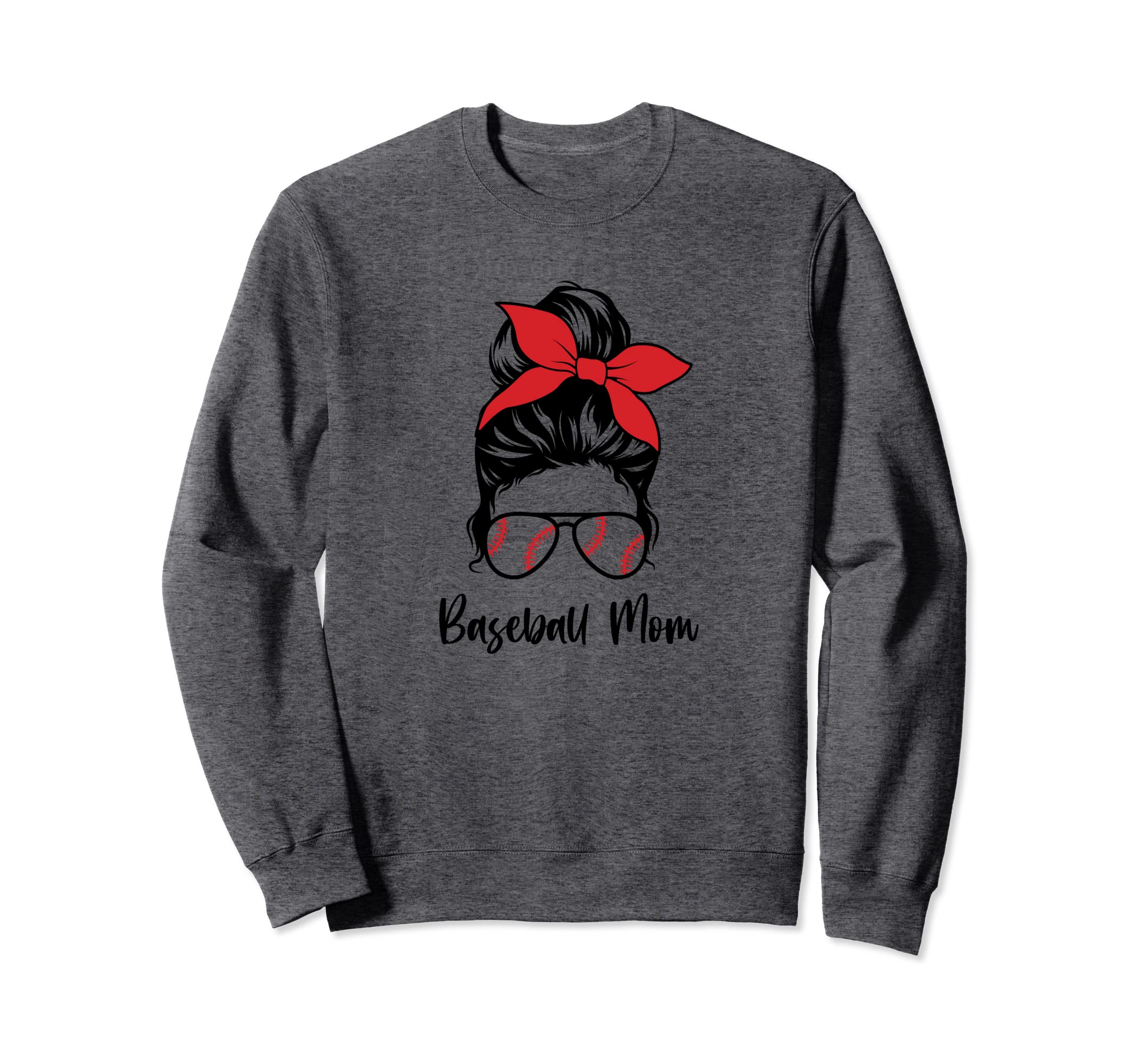 Baseball Mom Hair Scarf Sweatshirt - Casual Everyday Wear Unisex - T-Shirt, Sweatshirt, Hoodie