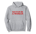 Satan Is Y2K Aesthetic Hoodie - Fun Novelty Design Men Women - T-Shirt, Sweatshirt, Hoodie
