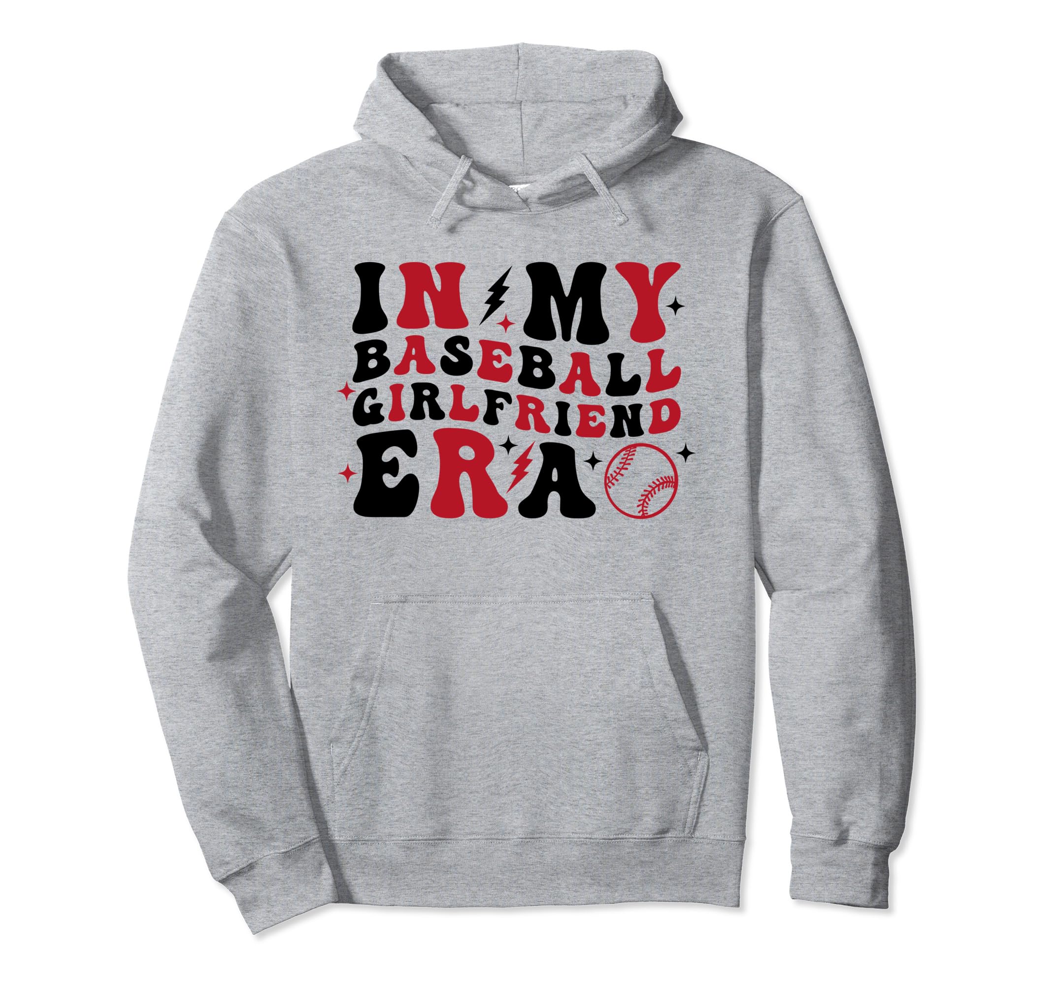 Baseball Girlfriend Trendy Groovy Sports Hoodie - Aesthetic Graphic Unisex - T-Shirt, Sweatshirt, Hoodie