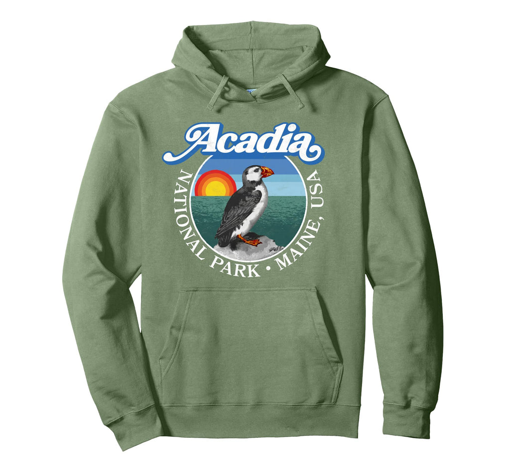 Acadia National Park Maine Puffin Hoodie - Casual Everyday Wear Men Women - T-Shirt, Sweatshirt, Hoodie