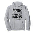 Moms Against White Baseball Pants Funny Hoodie - Minimalist Print Unisex - T-Shirt, Sweatshirt, Hoodie
