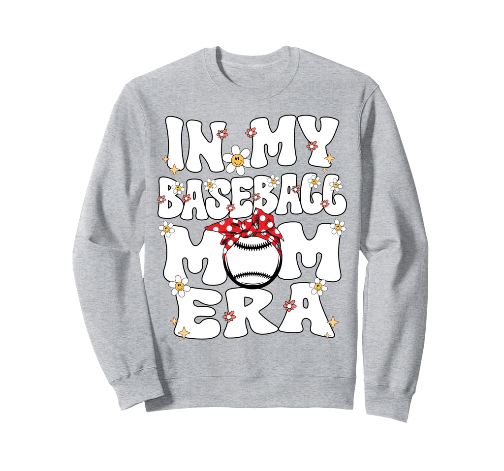 My Baseball Mom Era Baseball Mom Sweatshirt - Minimalist Print Unisex - T-Shirt, Sweatshirt, Hoodie