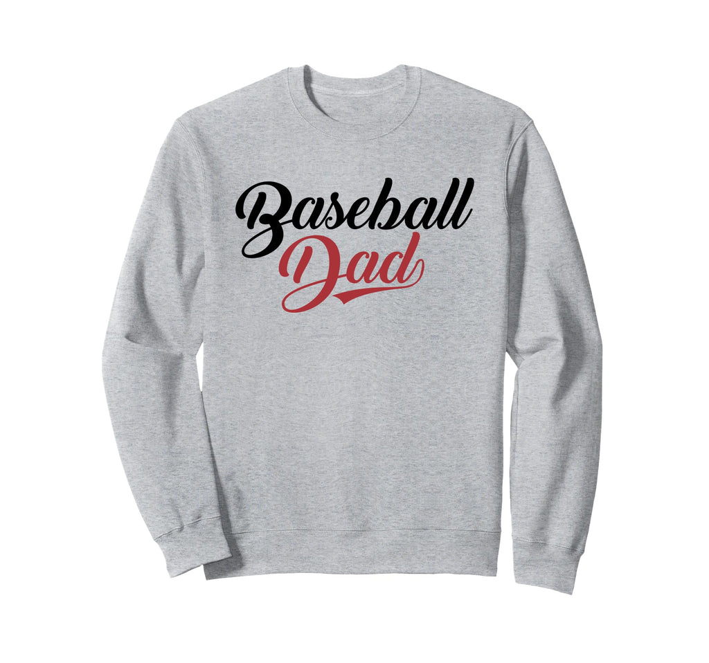 Baseball Dad Script Sweatshirt - Minimalist Print Men Women - T-Shirt, Sweatshirt, Hoodie