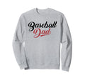 Baseball Dad Script Sweatshirt - Minimalist Print Men Women - T-Shirt, Sweatshirt, Hoodie