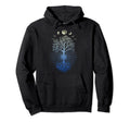 Phases Moon 60S 70S Vibe Tree Life Hoodie - Graphic Print Men Women - T-Shirt, Sweatshirt, Hoodie
