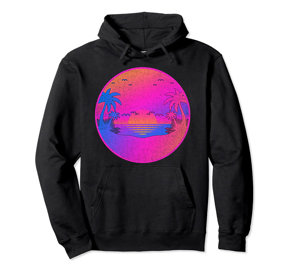 Vaporwave Art 80S 90S Aesthetic Sunset Hoodie - Trendy Graphic Men Women - T-Shirt, Sweatshirt, Hoodie