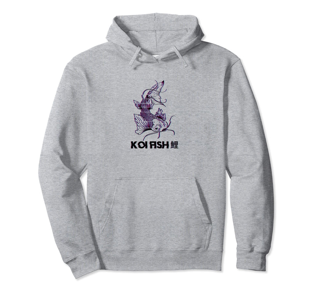 Glitch Effect Japanese Koi Fish Hoodie - Trendy Graphic for Adults - T-Shirt, Sweatshirt, Hoodie