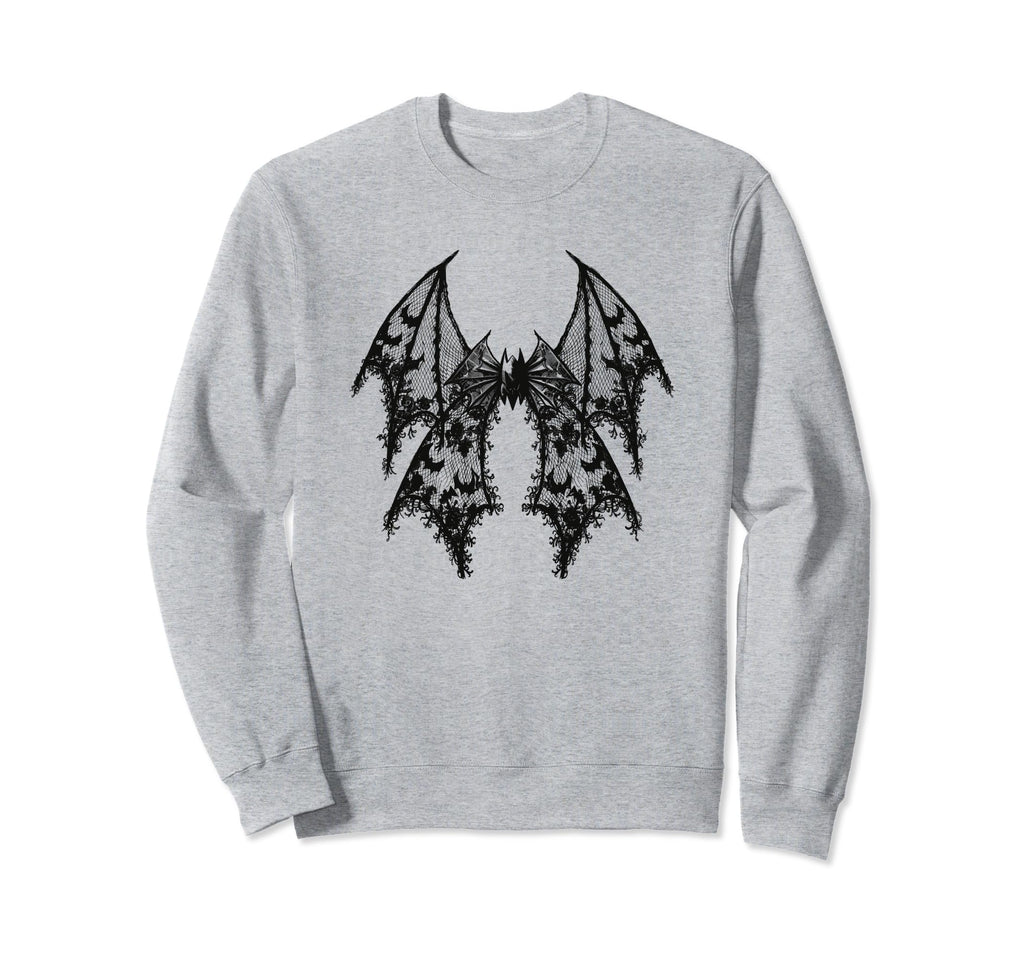 Bat Coquette Bow Halloween Bow Sweatshirt - Trendy Graphic for Adults - T-Shirt, Sweatshirt, Hoodie
