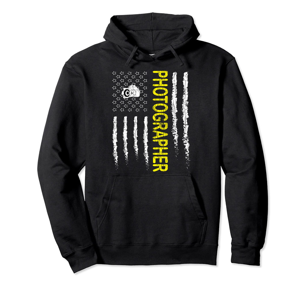 Usa Photographer Funny Photography Camera Hoodie - Aesthetic Graphic Unisex - T-Shirt, Sweatshirt, Hoodie