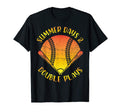 Baseball Day Summer Double Play T-Shirt - Custom Art Print for Adults - T-Shirt, Sweatshirt, Hoodie