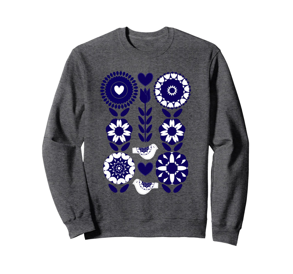 Scandinavian Nordic Hygge Floral Sweatshirt - Custom Art Print Unisex - T-Shirt, Sweatshirt, Hoodie